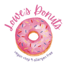 Lowe's Donuts logo scroll