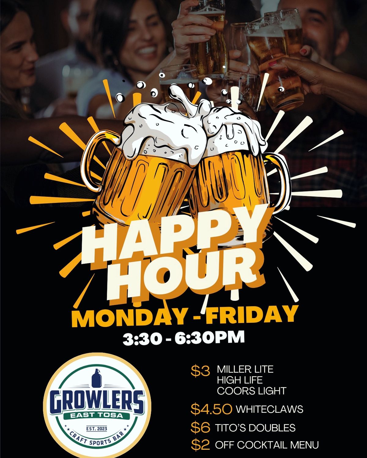 happy hour flayer