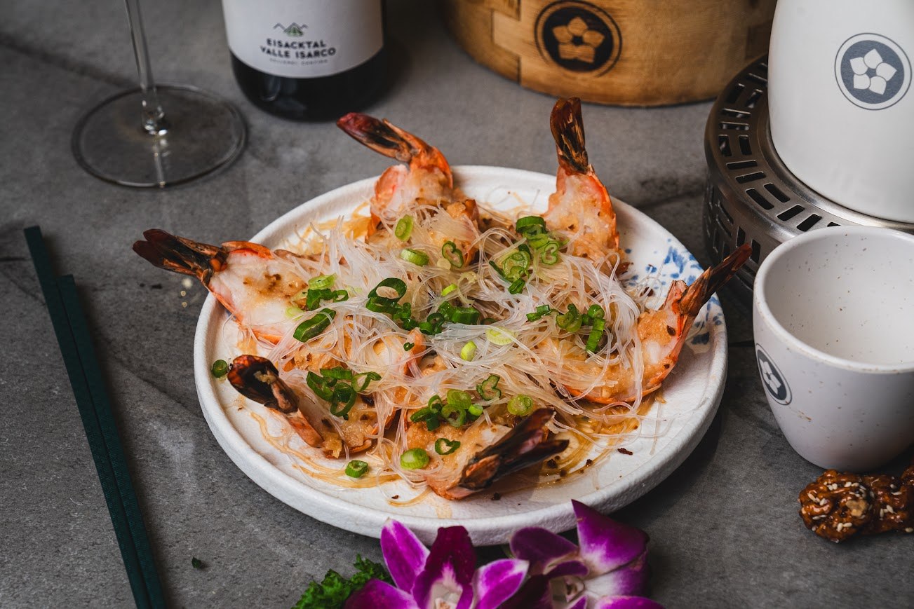 Garlic Steam Tiger Prawns
