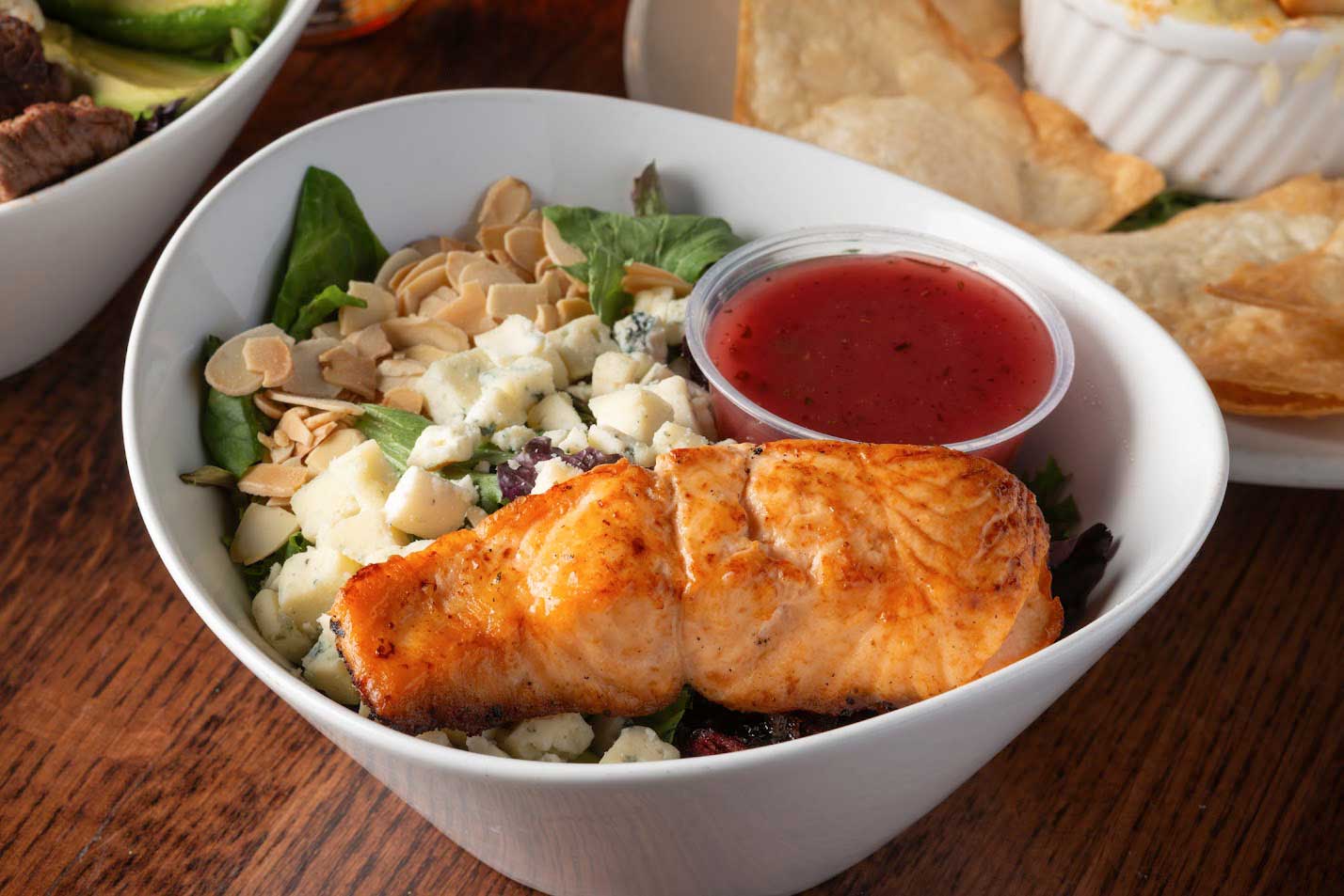 Wood Grilled Salmon Salad