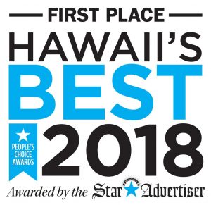 first place Hawaii's best 2018 badge