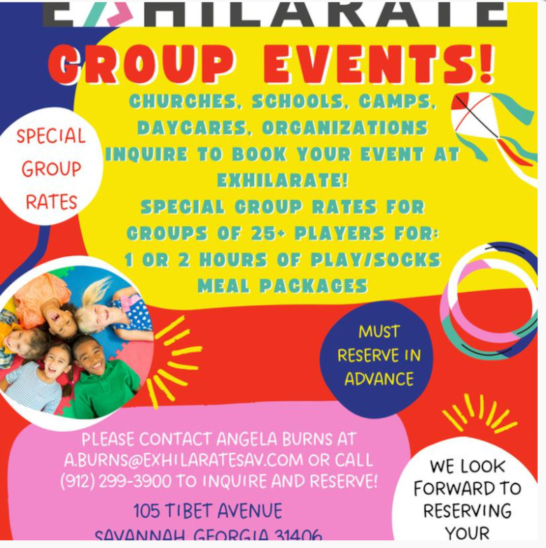 Group events flyer