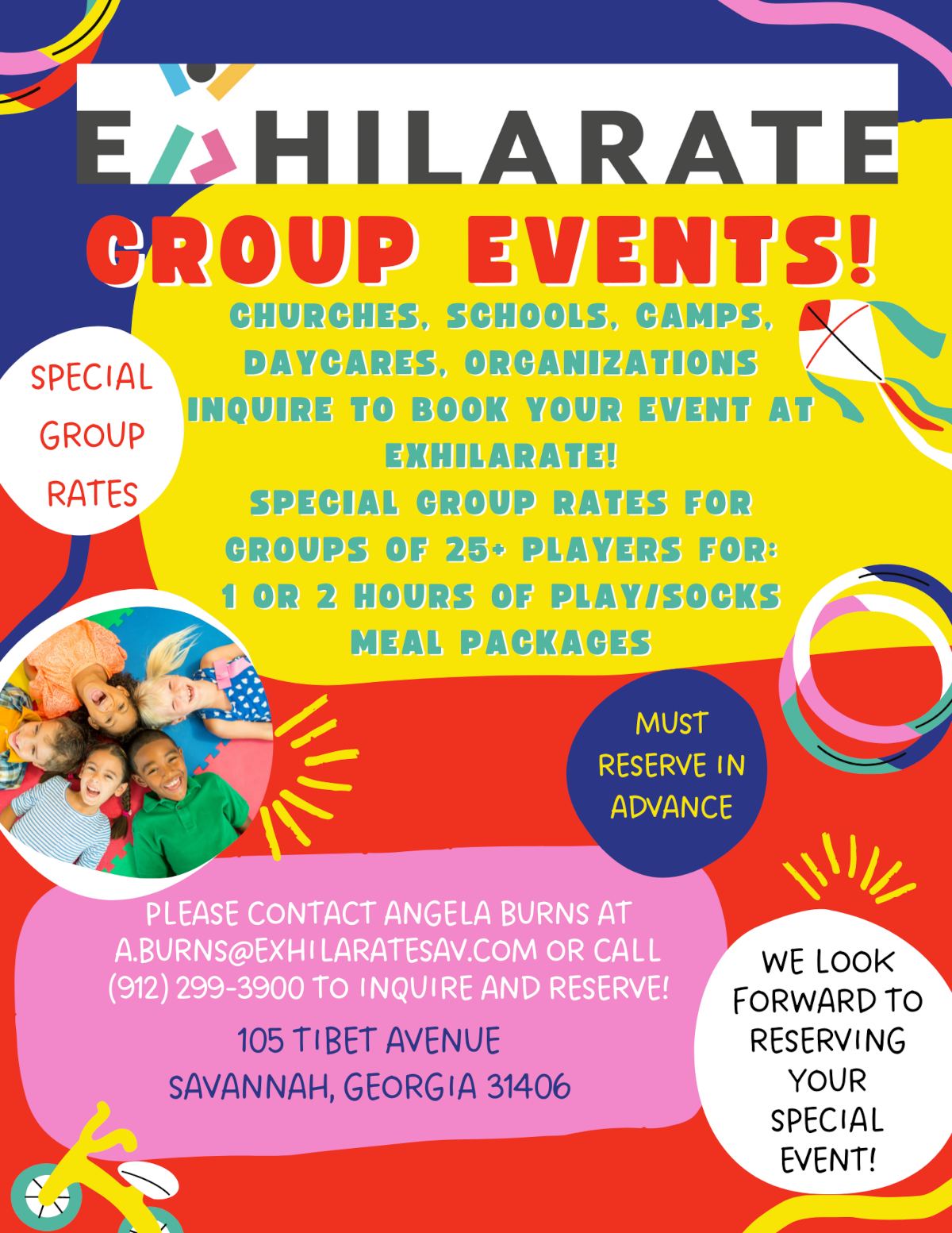 Group events flyer