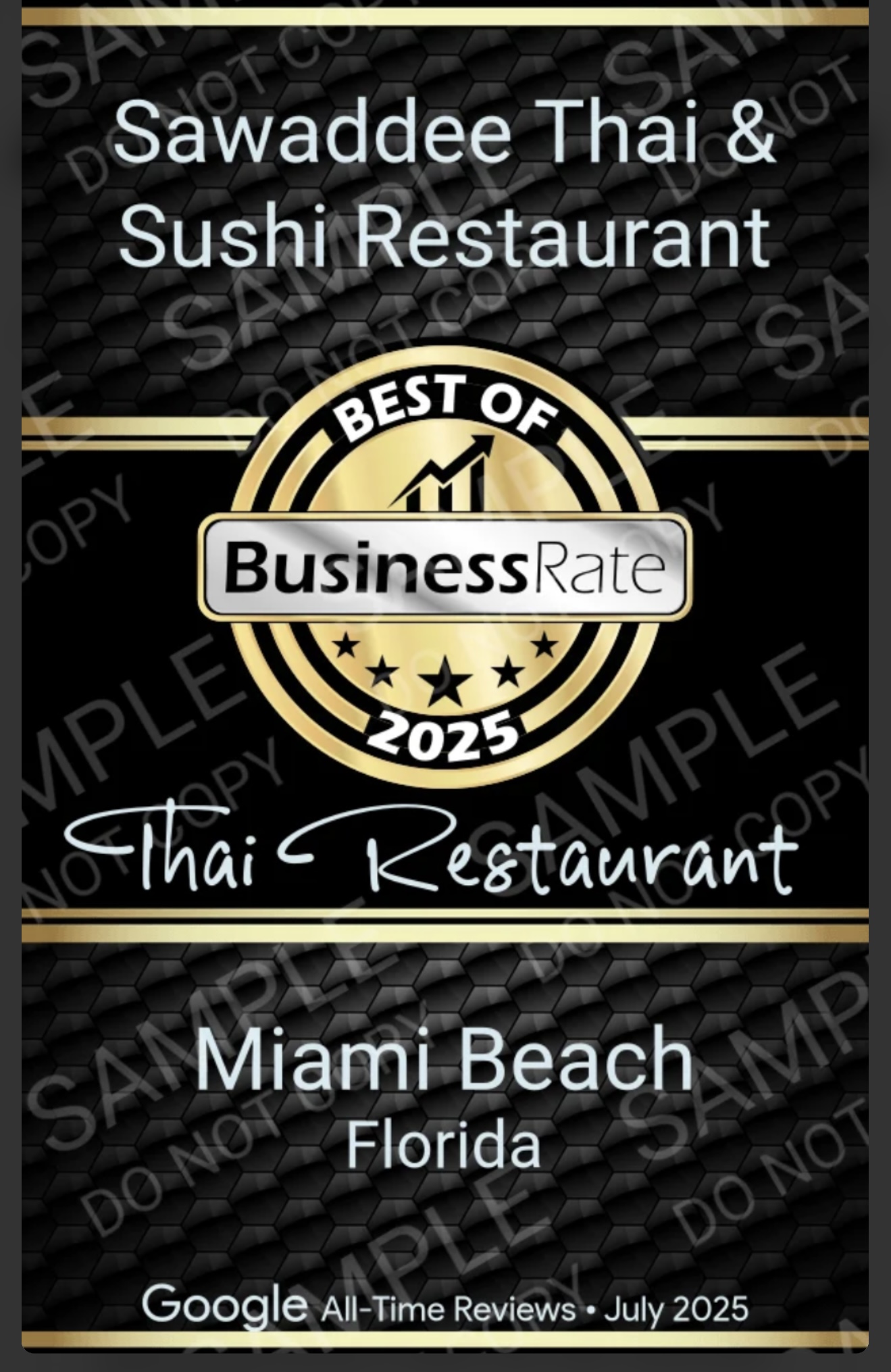 BusinessRate best of 2025