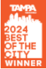 Best of the City winner 2024 by Tampa Magazine