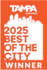 Best of the City winner 2025 by Tampa Magazine