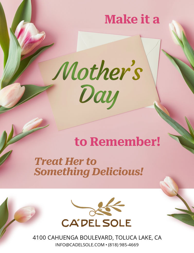 Mother's Day Flyer - Ca Del Sole