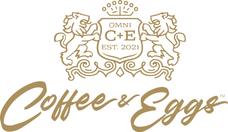 Omni Coffee & Eggs logo scroll - Homepage