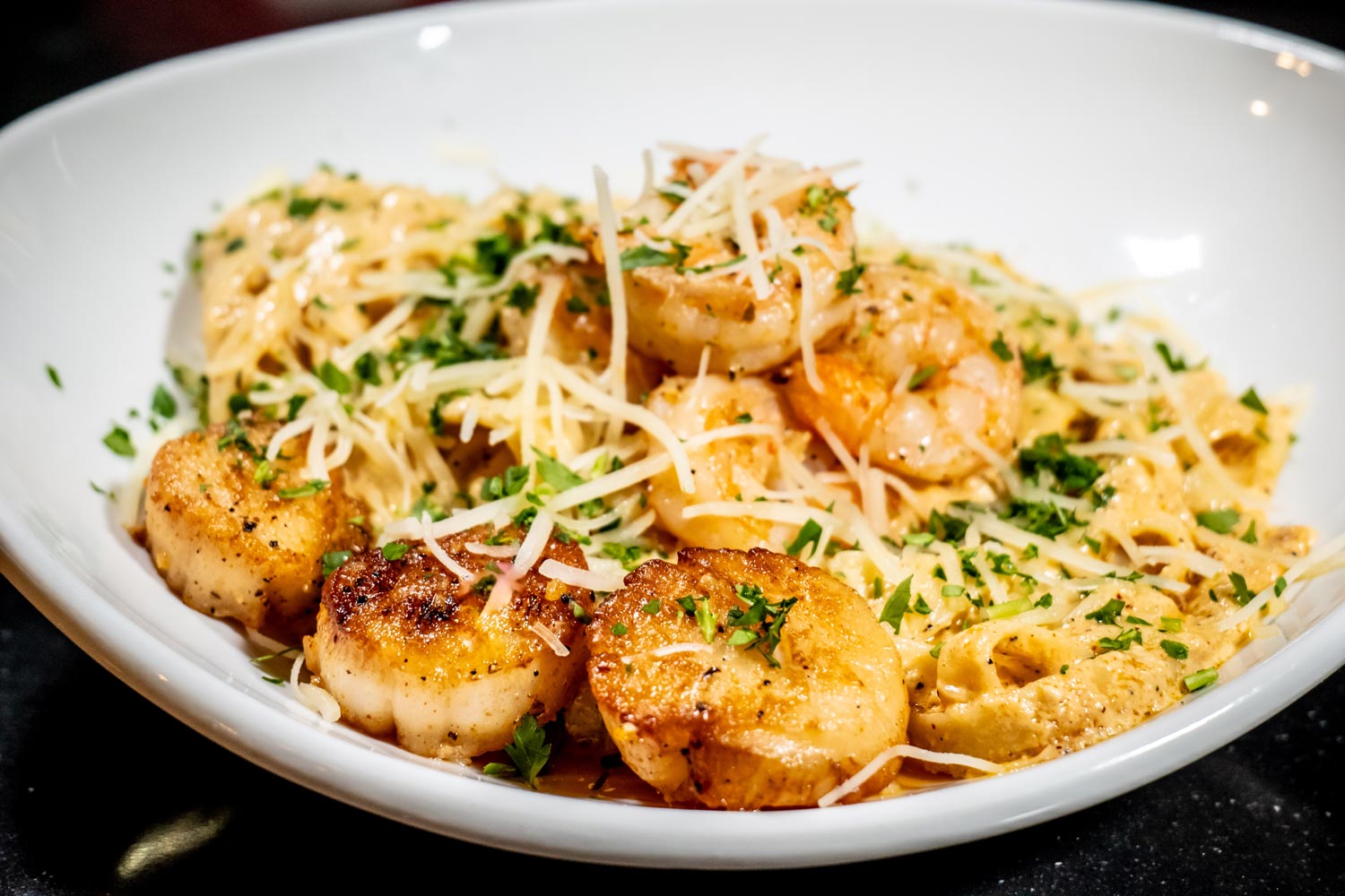 cajun shrimp and scallop pasta