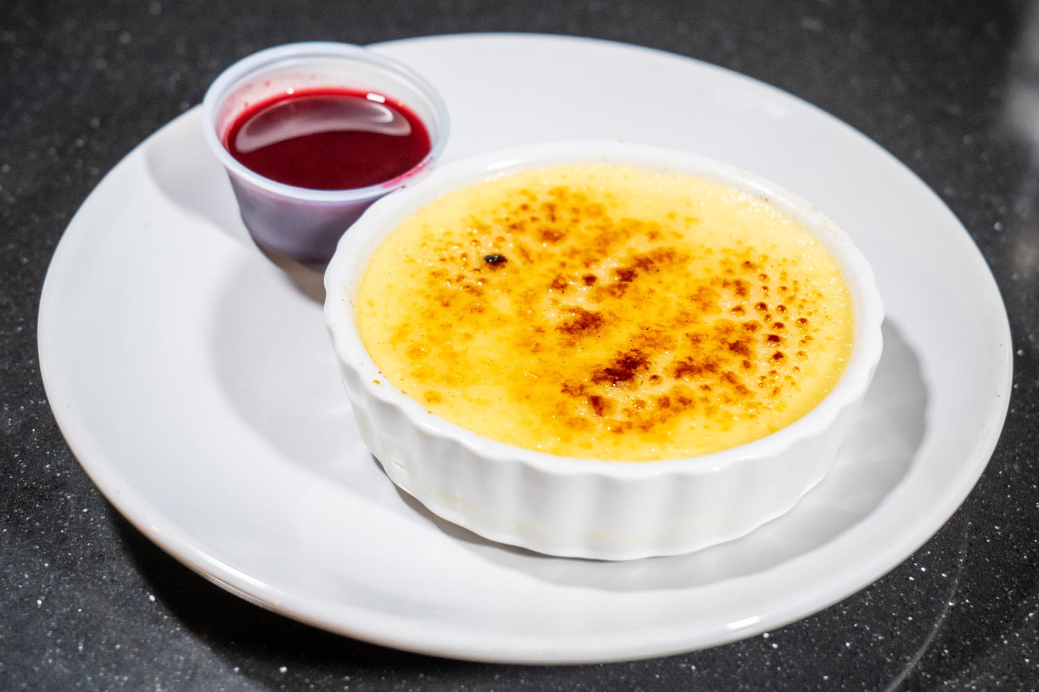 creme brulee berry compote