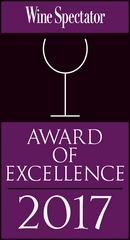 Wine Spectator - Award of excellence 2017