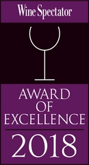 Wine Spectator - Award of excellence 2018