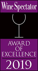 Wine Spectator - Award of excellence 2019