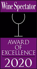 Wine Spectator - Award of excellence 2020