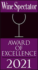 Wine Spectator - Award of excellence 2021