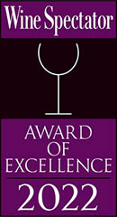 Wine Spectator - Award of excellence 2022
