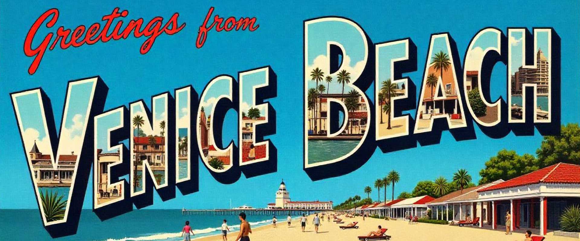 Venice Beach postcard