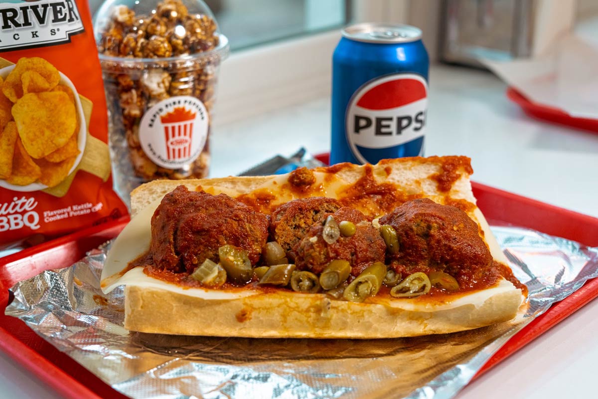 Meatball sub sandwich