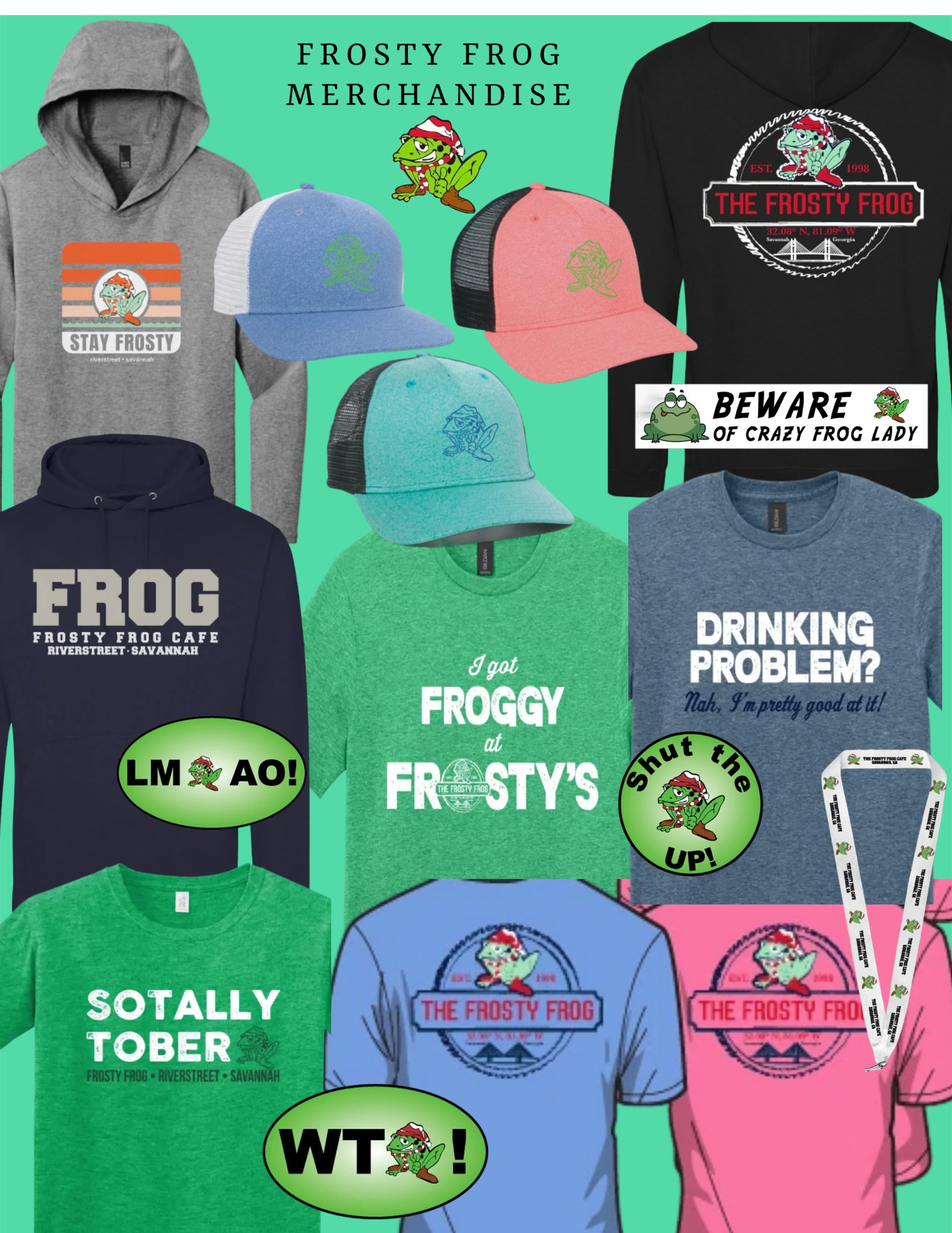 Frosty Frog Merchandise