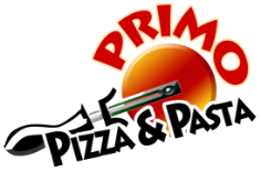 Primo Pizza & Pasta logo scroll - Homepage