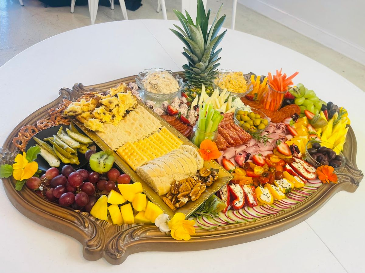 Plate full of fruits