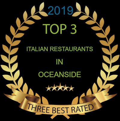 One of the top 3 rated Italian restaurants in Oceanside