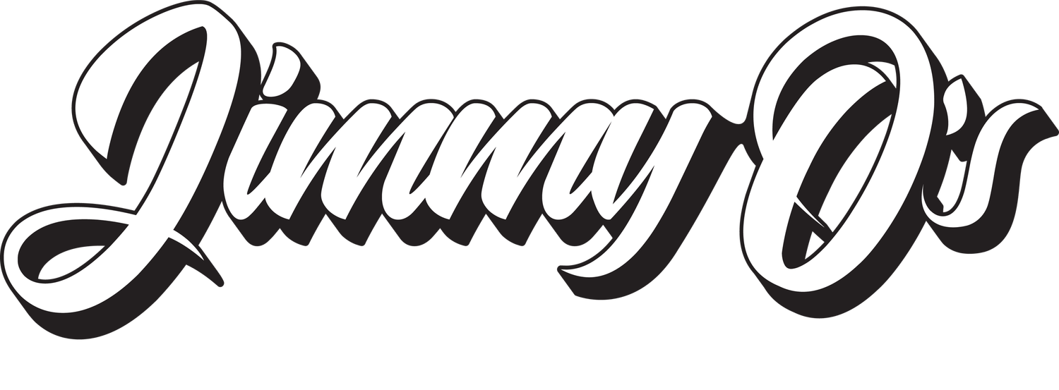 Jimmy O's logo top - Homepage