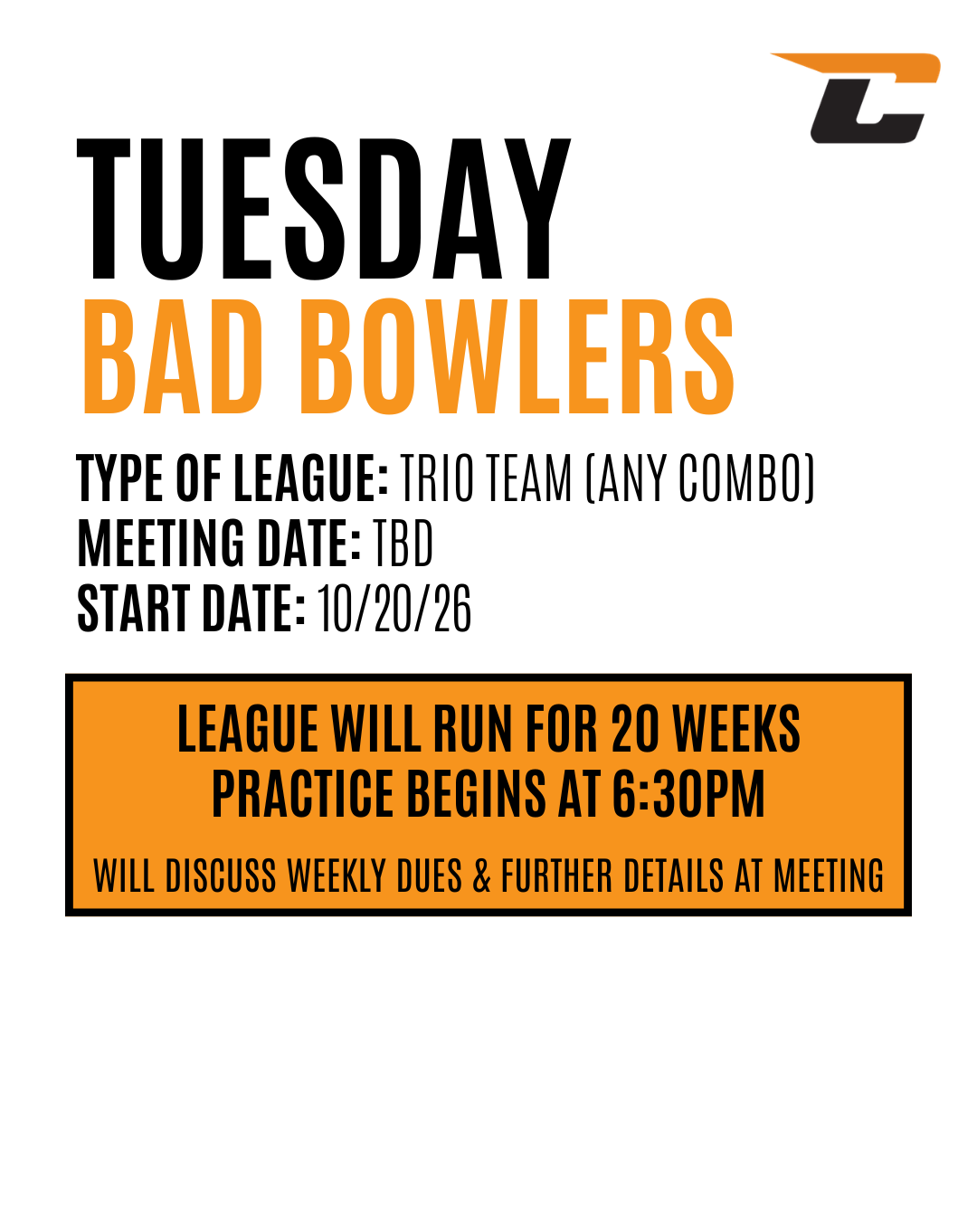 Tuesday Bad Bowlers