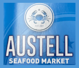 Austell Seafood Market logo scroll - Homepage