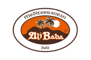 Ali Baba Deli & Catering logo scroll