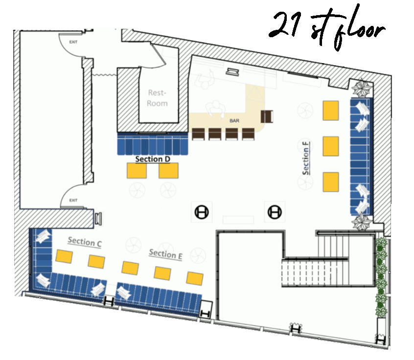 plan of the 21st floor
