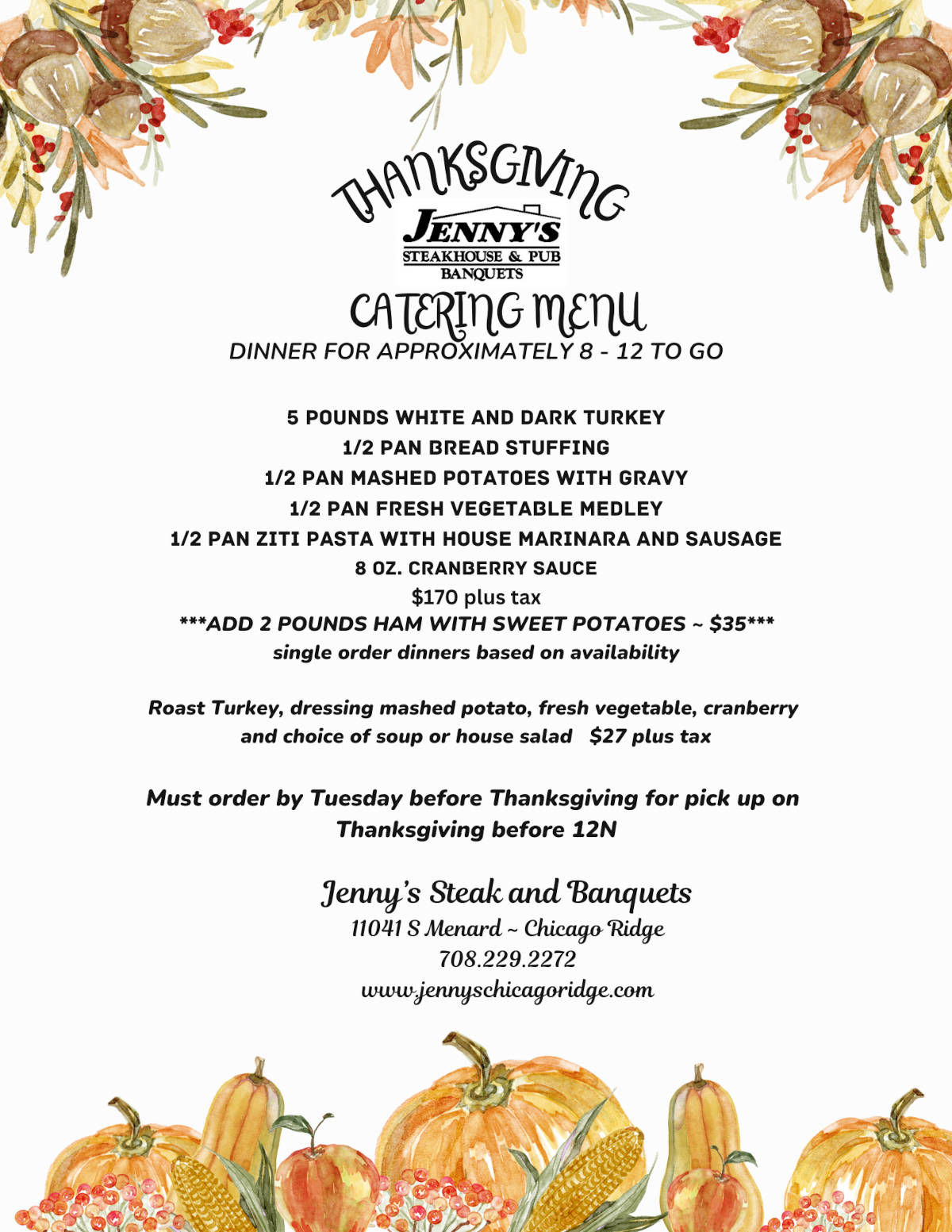 Thanksgiving Catering