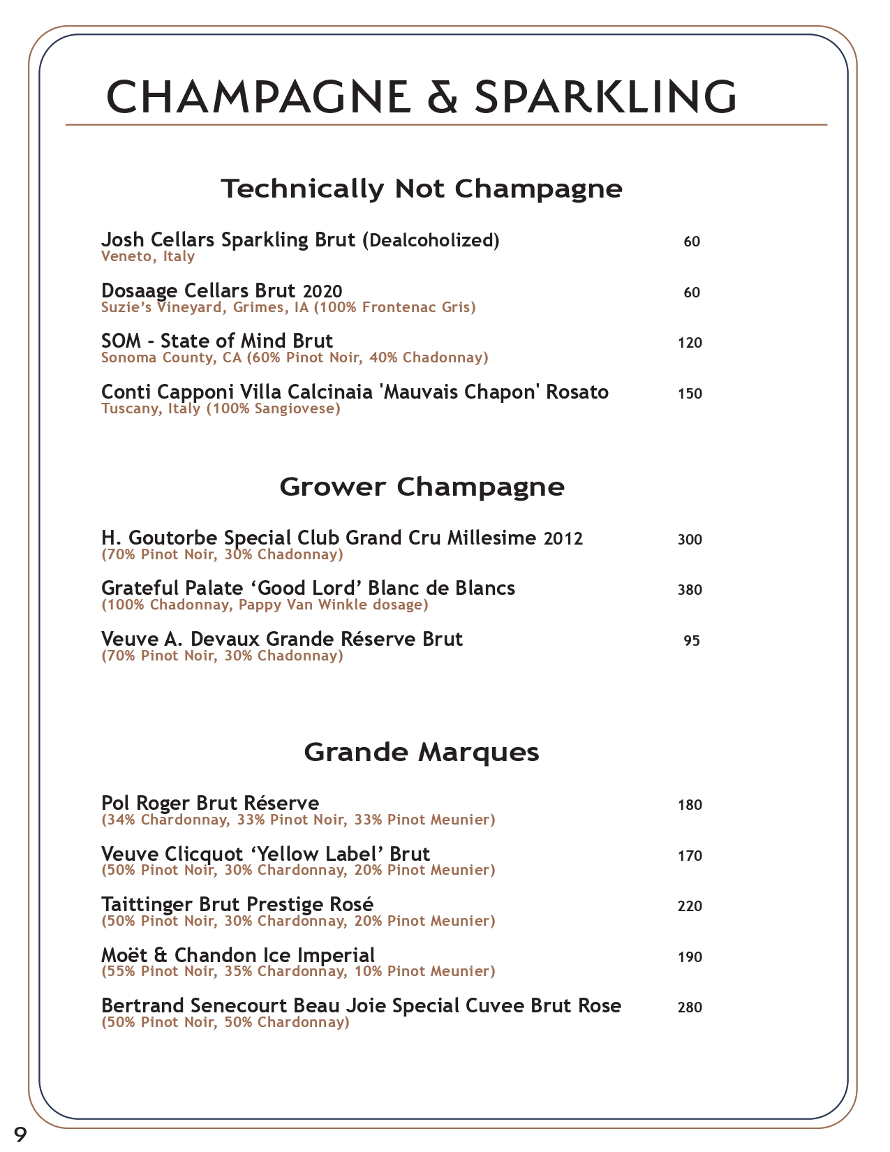 Drink menu page 12
