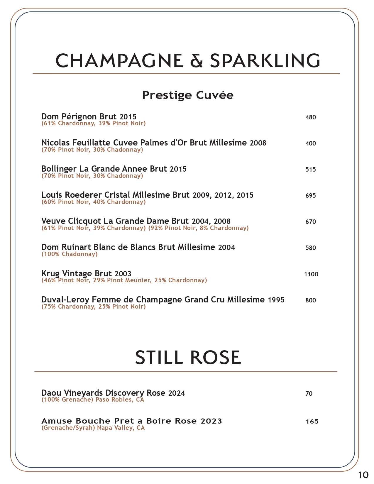 Drink menu page 13