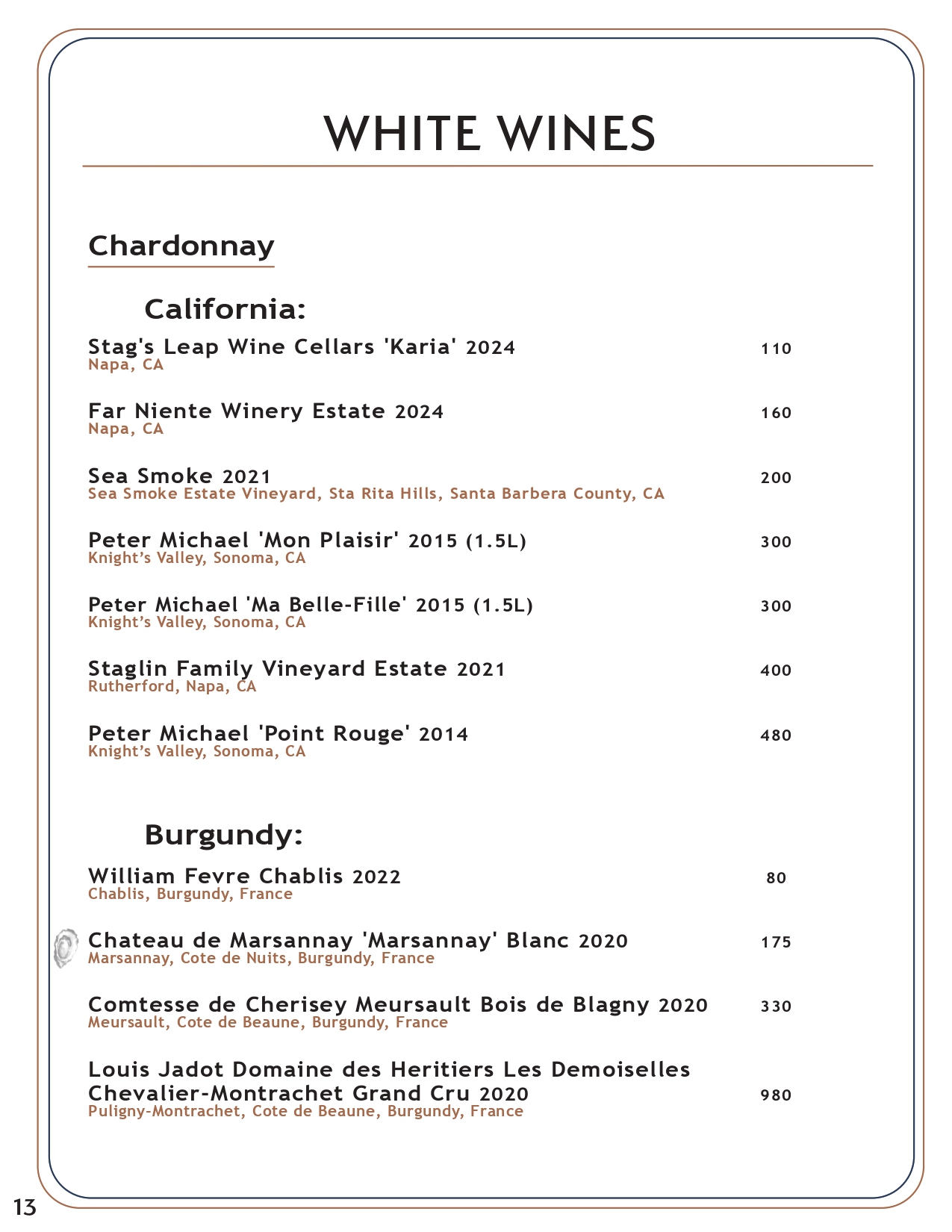 Drink menu page 16
