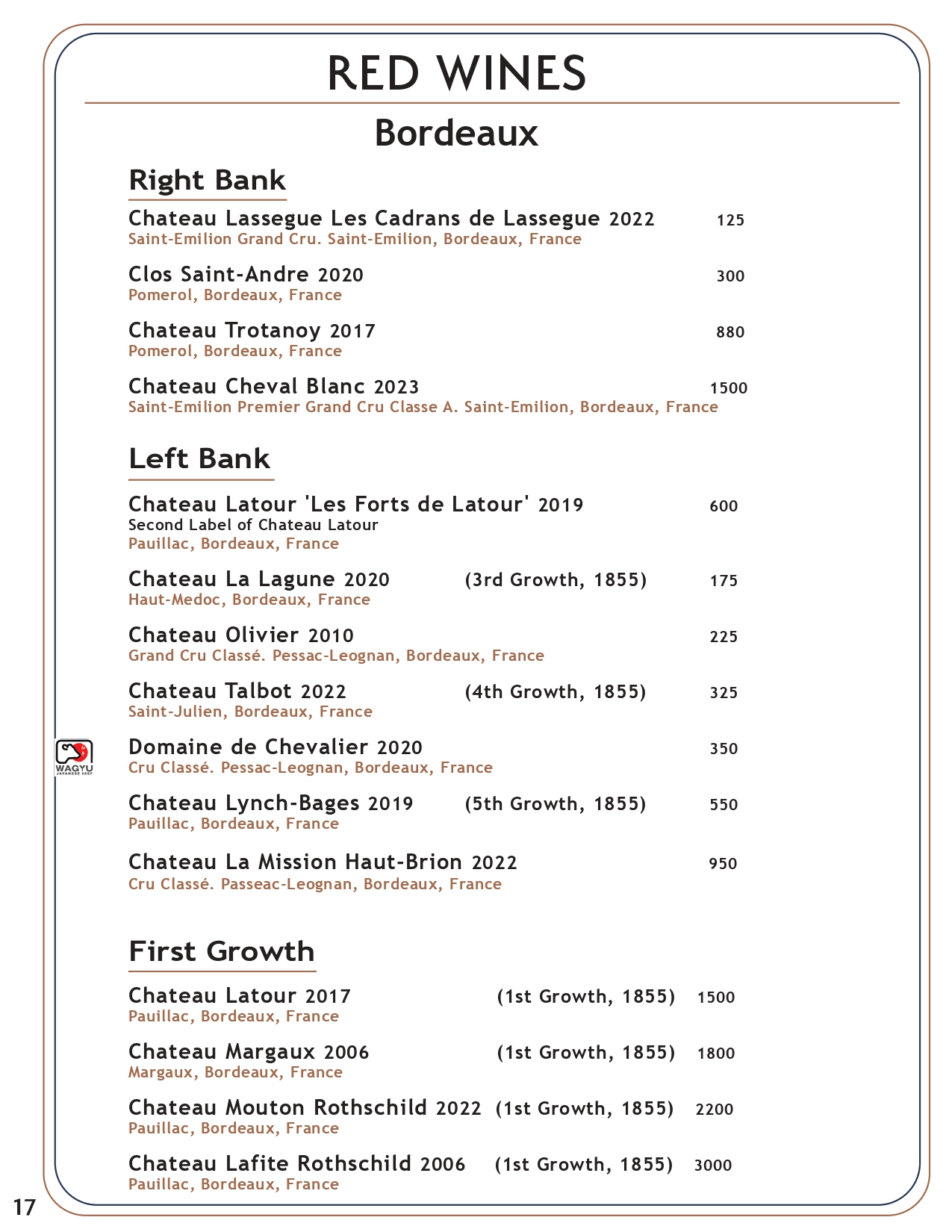 Drink menu page 20