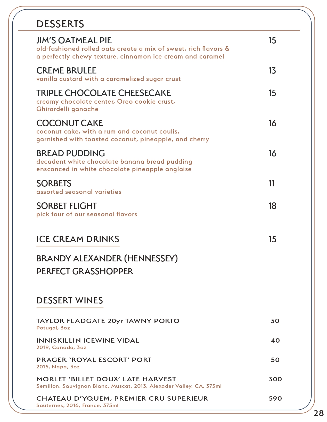 Drink menu page 31