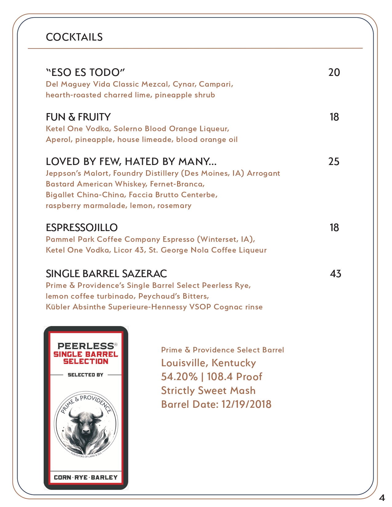 Drink menu page 7