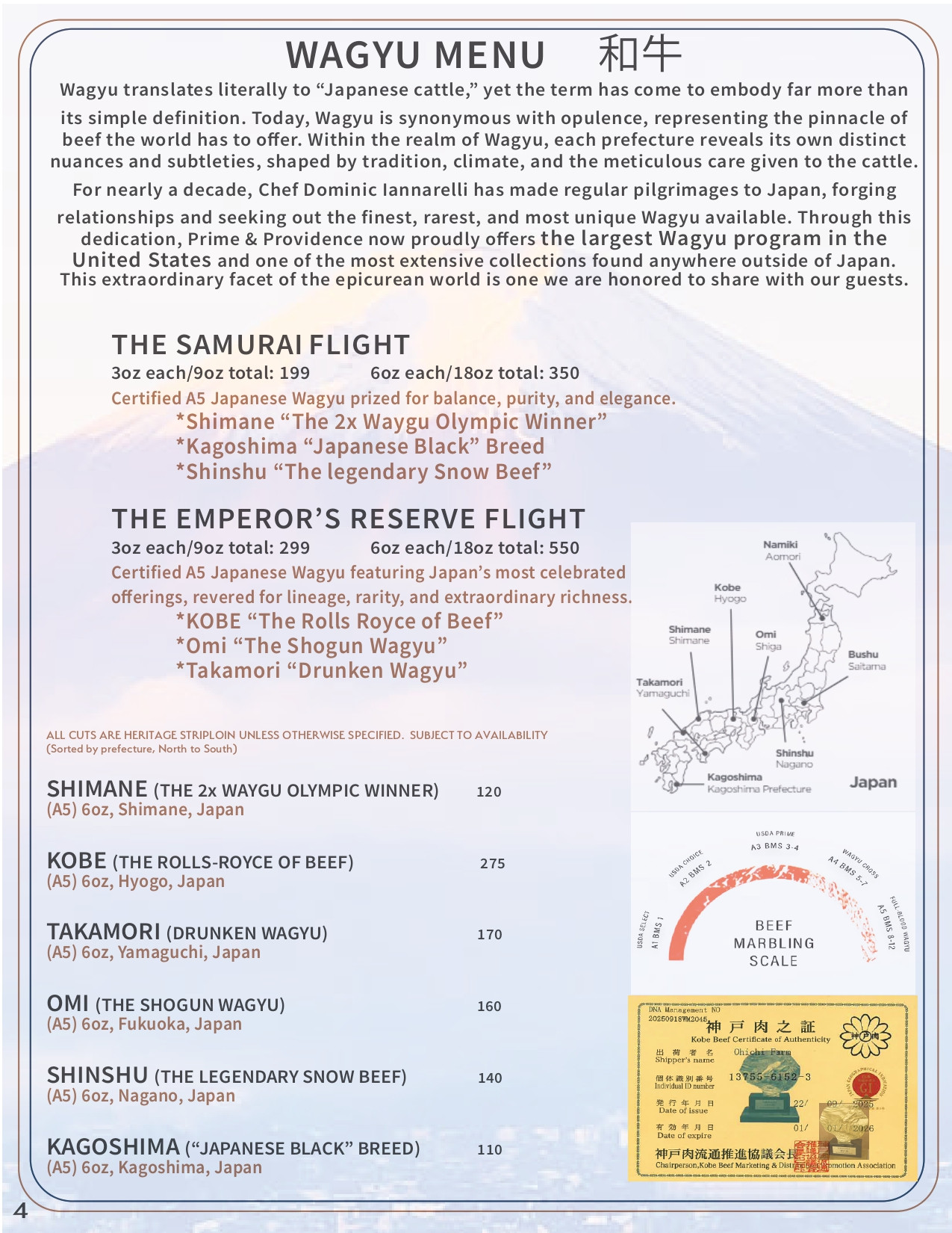 Drink menu page 3