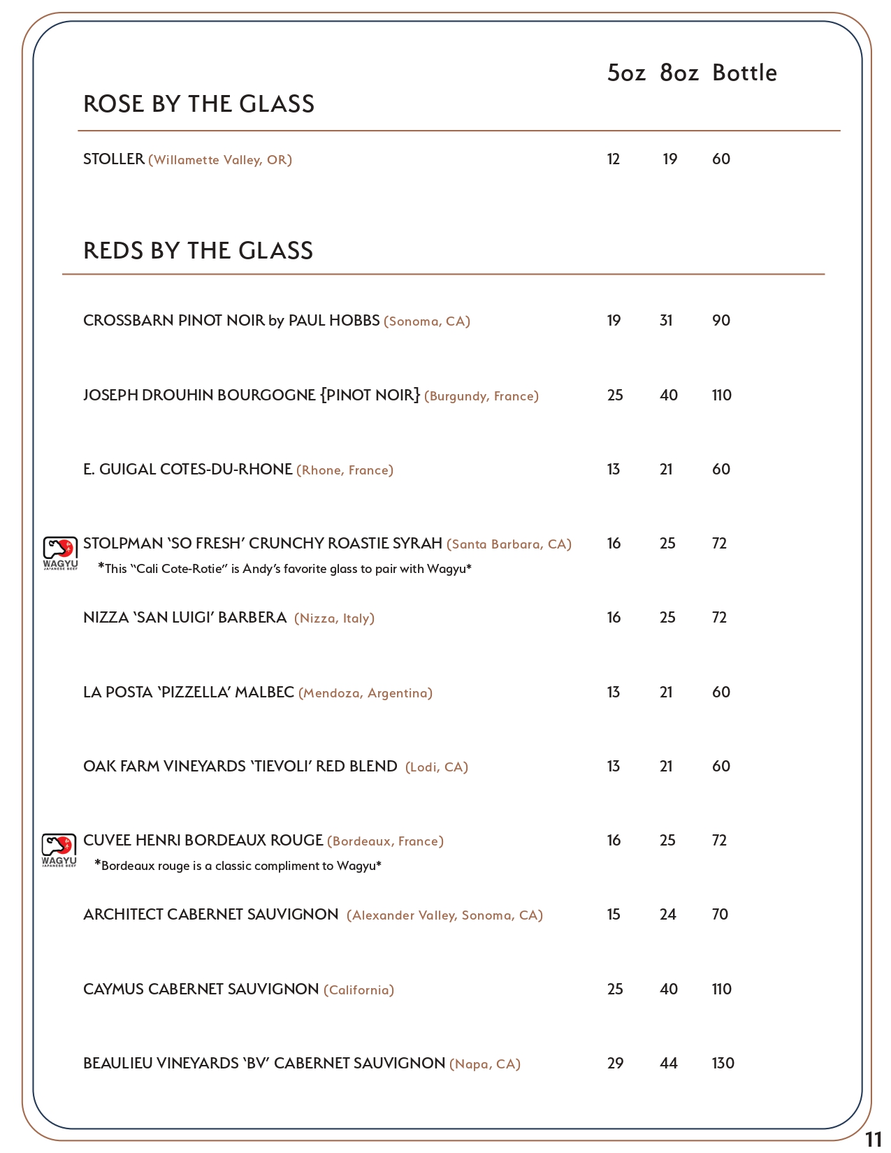 Drink menu page 10