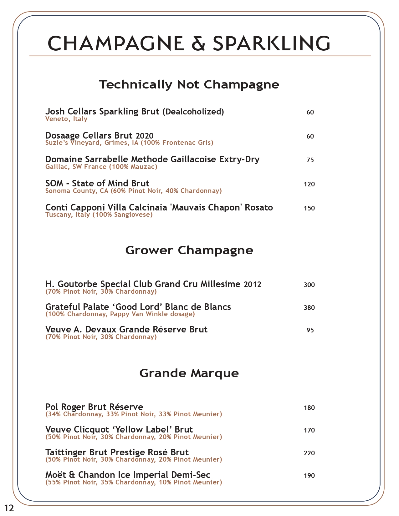 Drink menu page 11