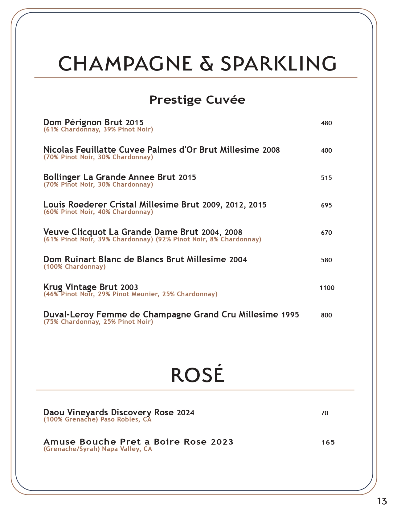 Drink menu page 12