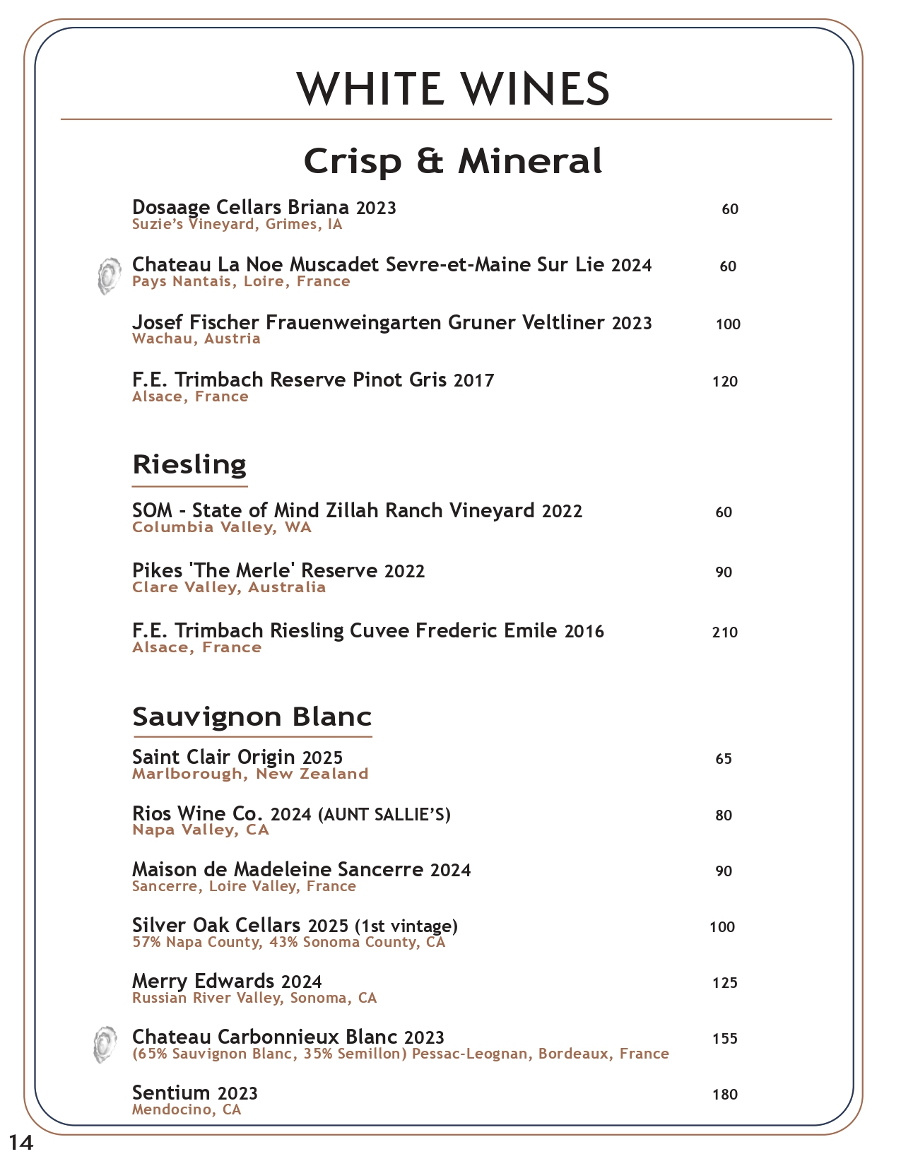 Drink menu page 13