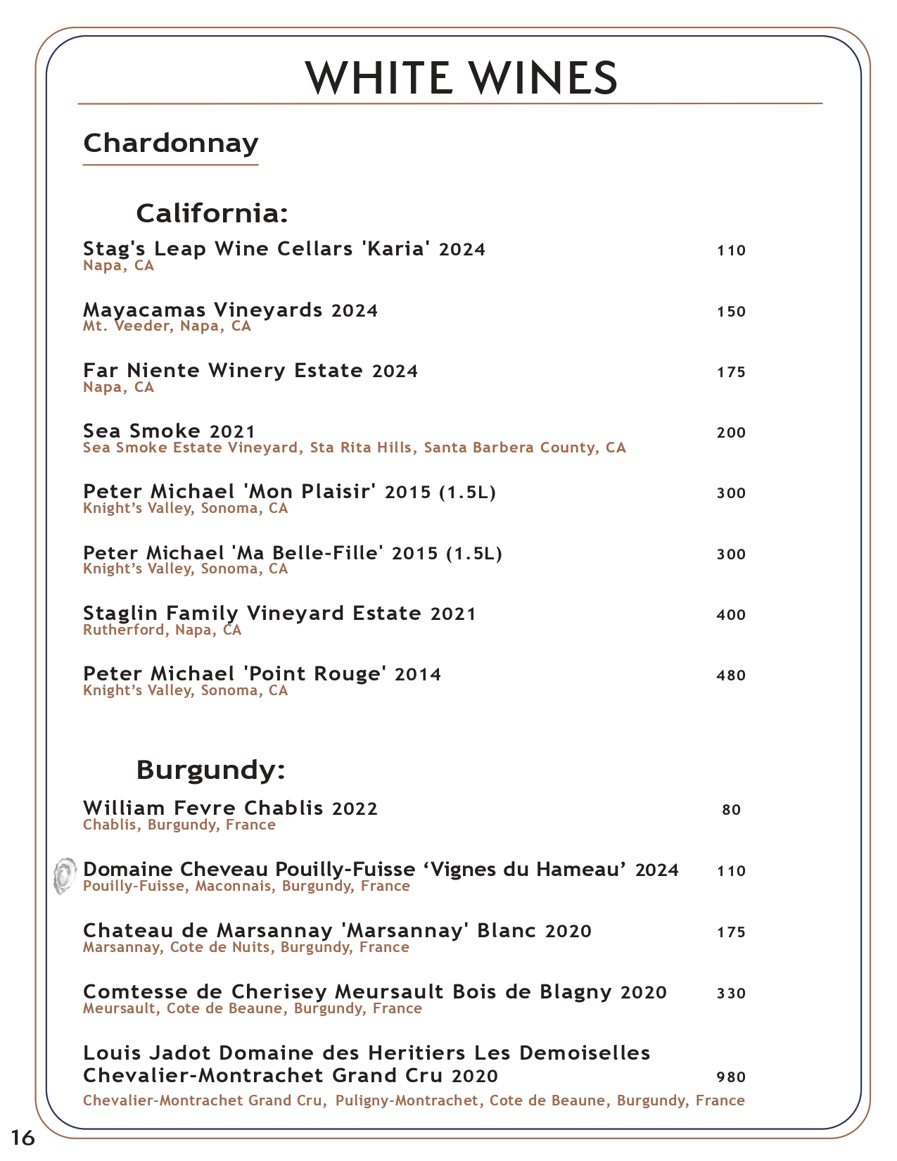 Drink menu page 15