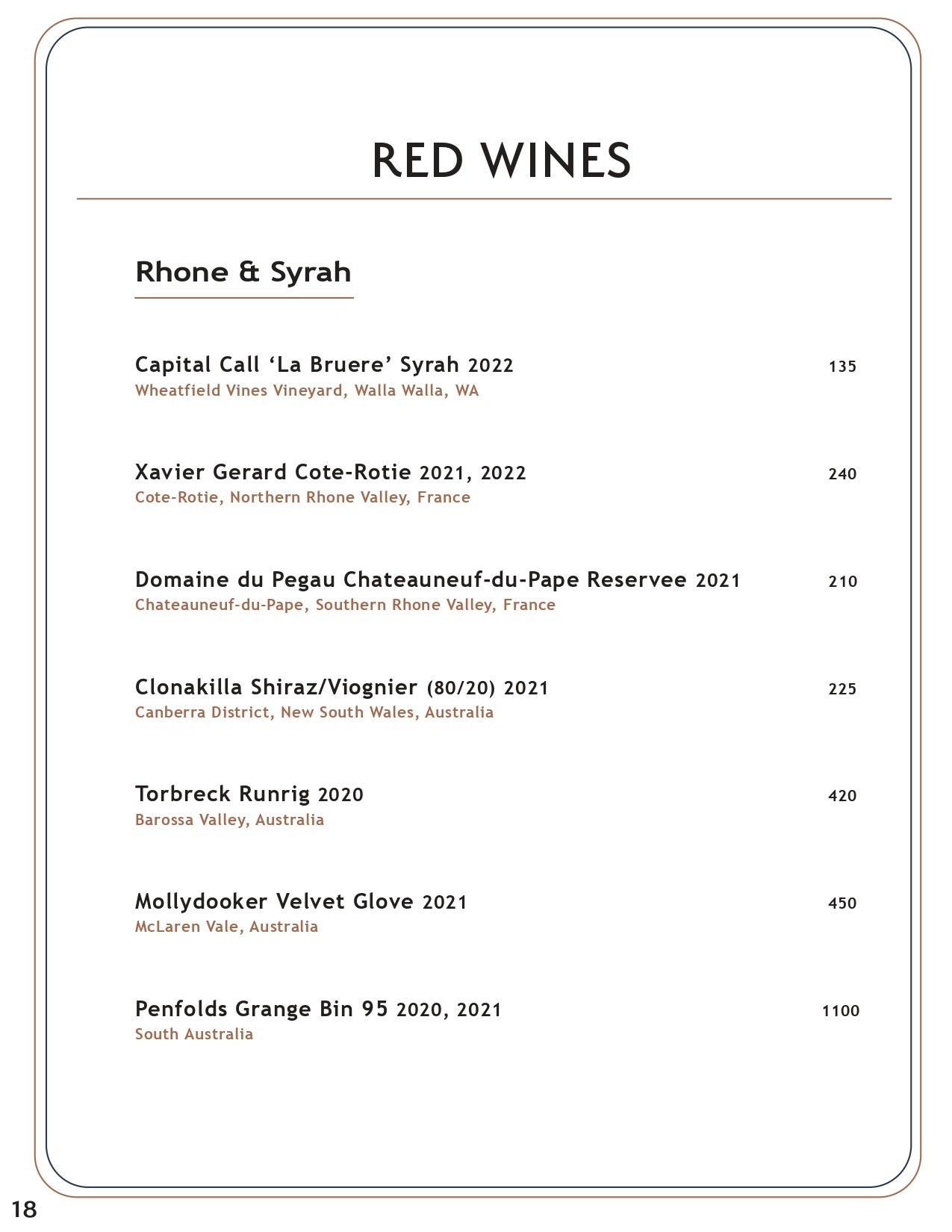 Drink menu page 17