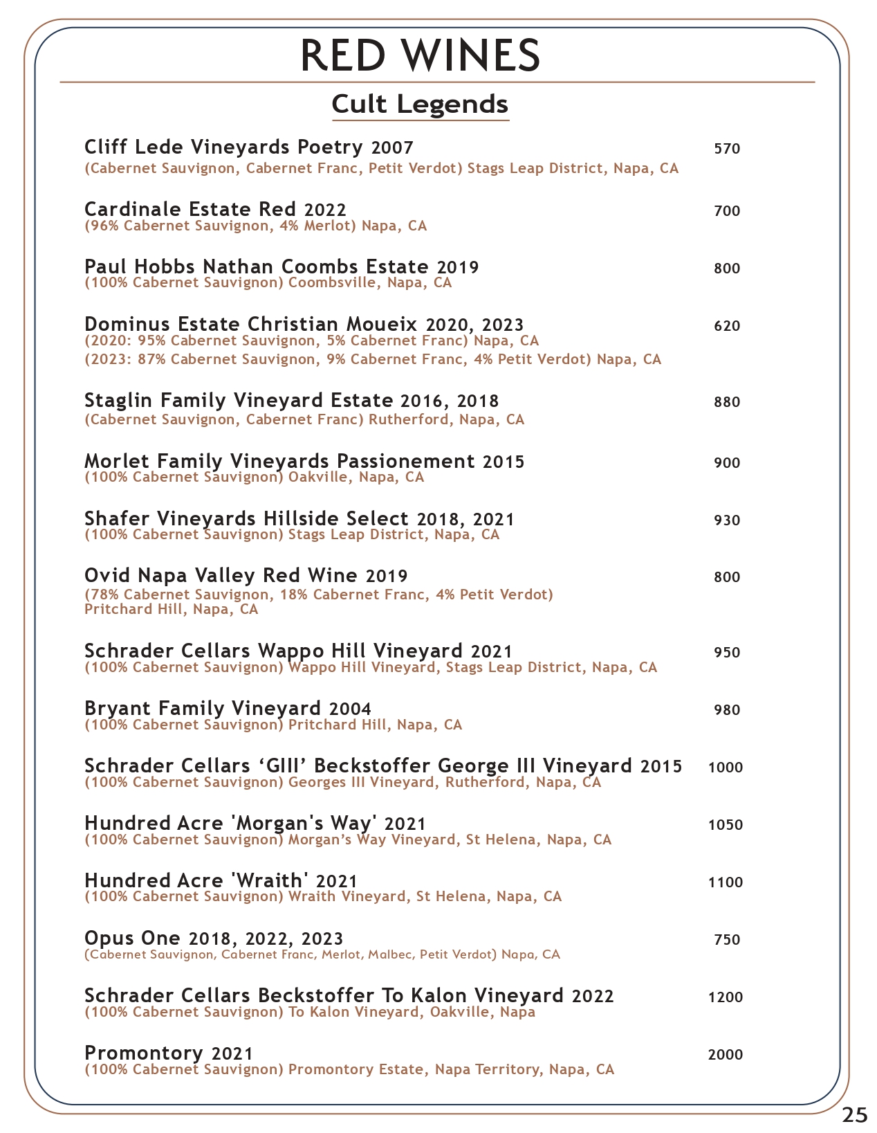 Drink menu page 24