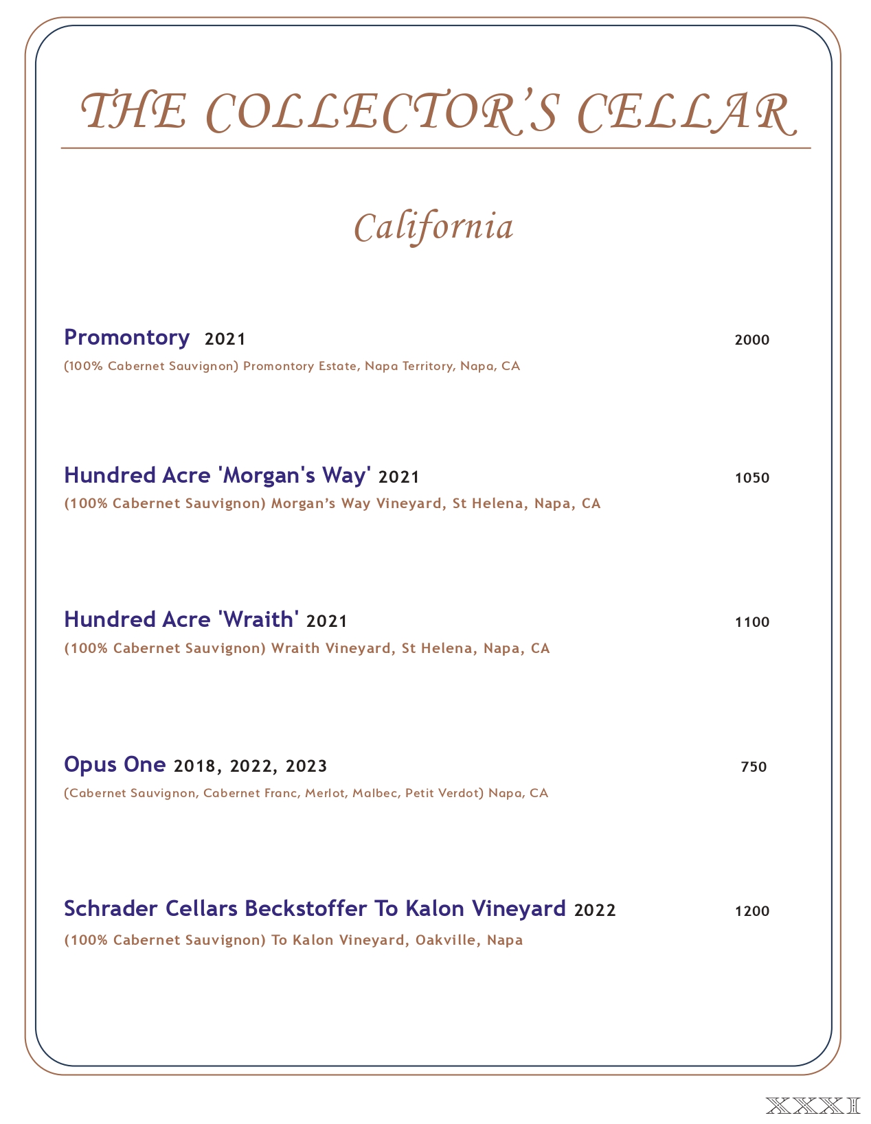 Drink menu page 30
