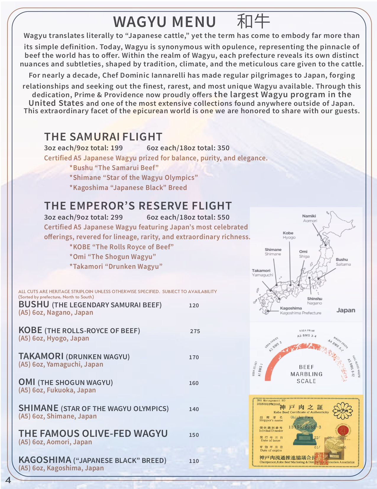 Drink menu page 3