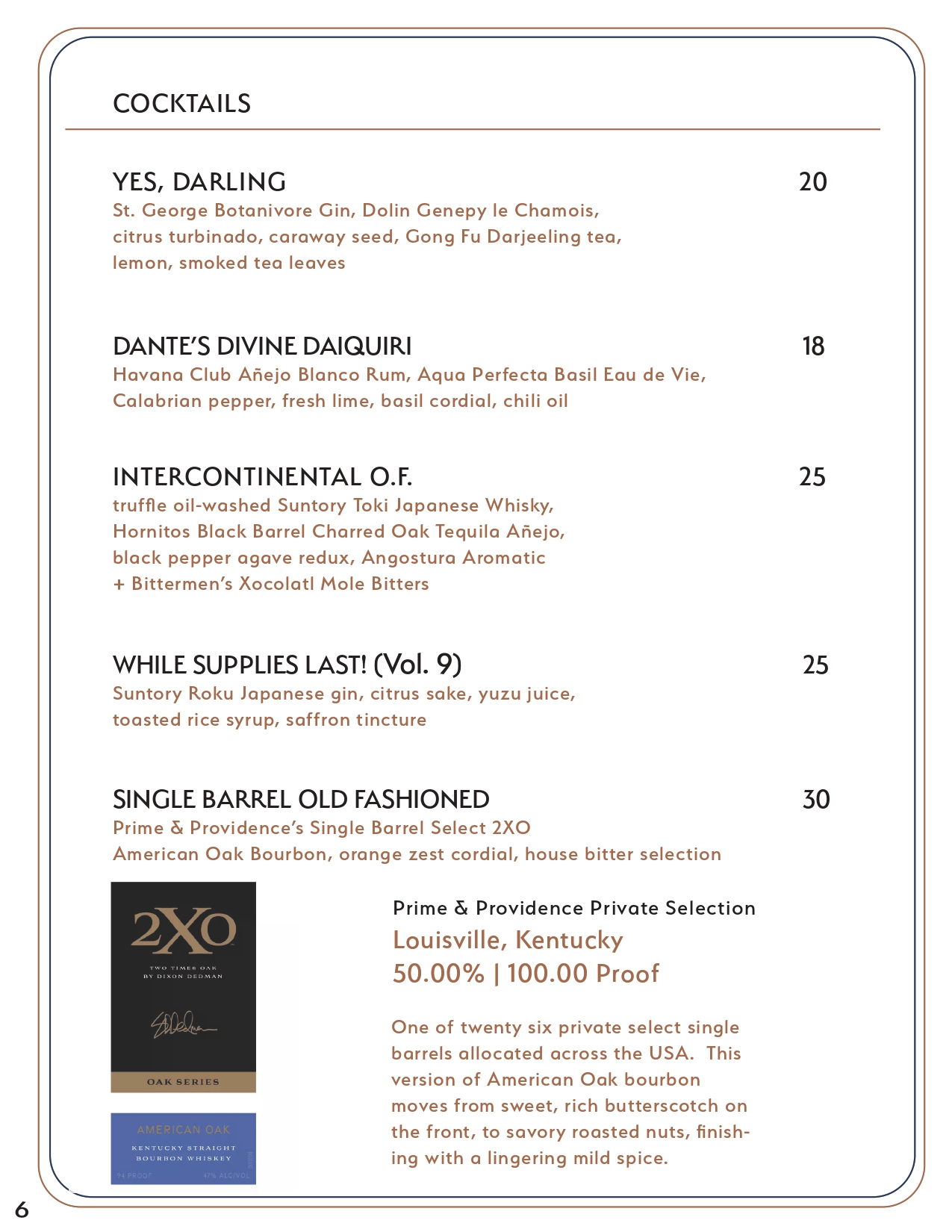 Drink menu page 5