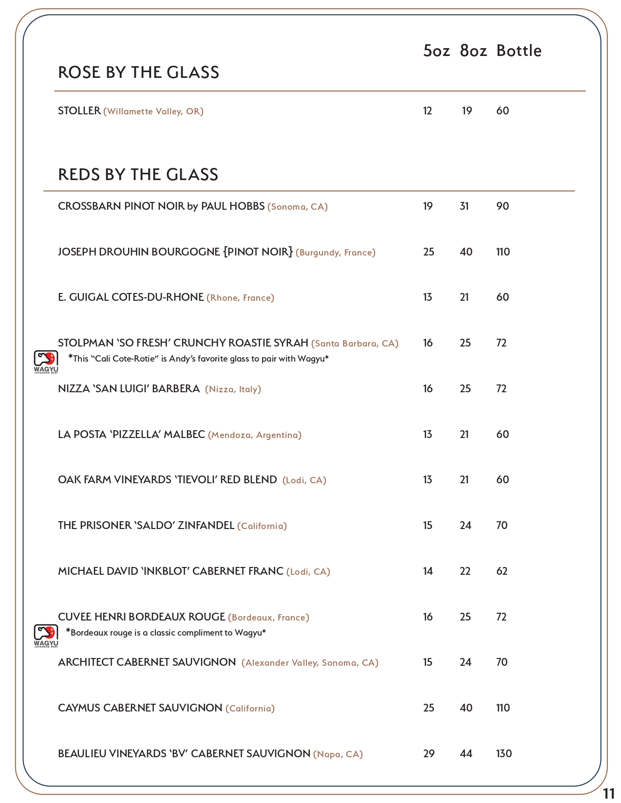 Drink menu page 10